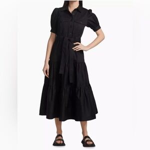 NWT Derek lam 10 crosby buffy poplin utility dress size 6
